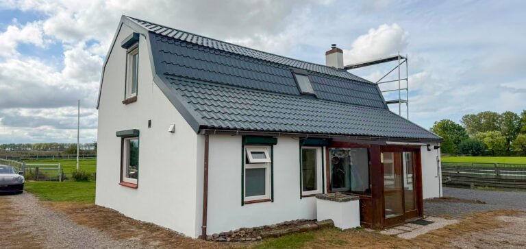 Crepi gevelrenovatie zonder isolatie in IJzendijke (Zeeland)